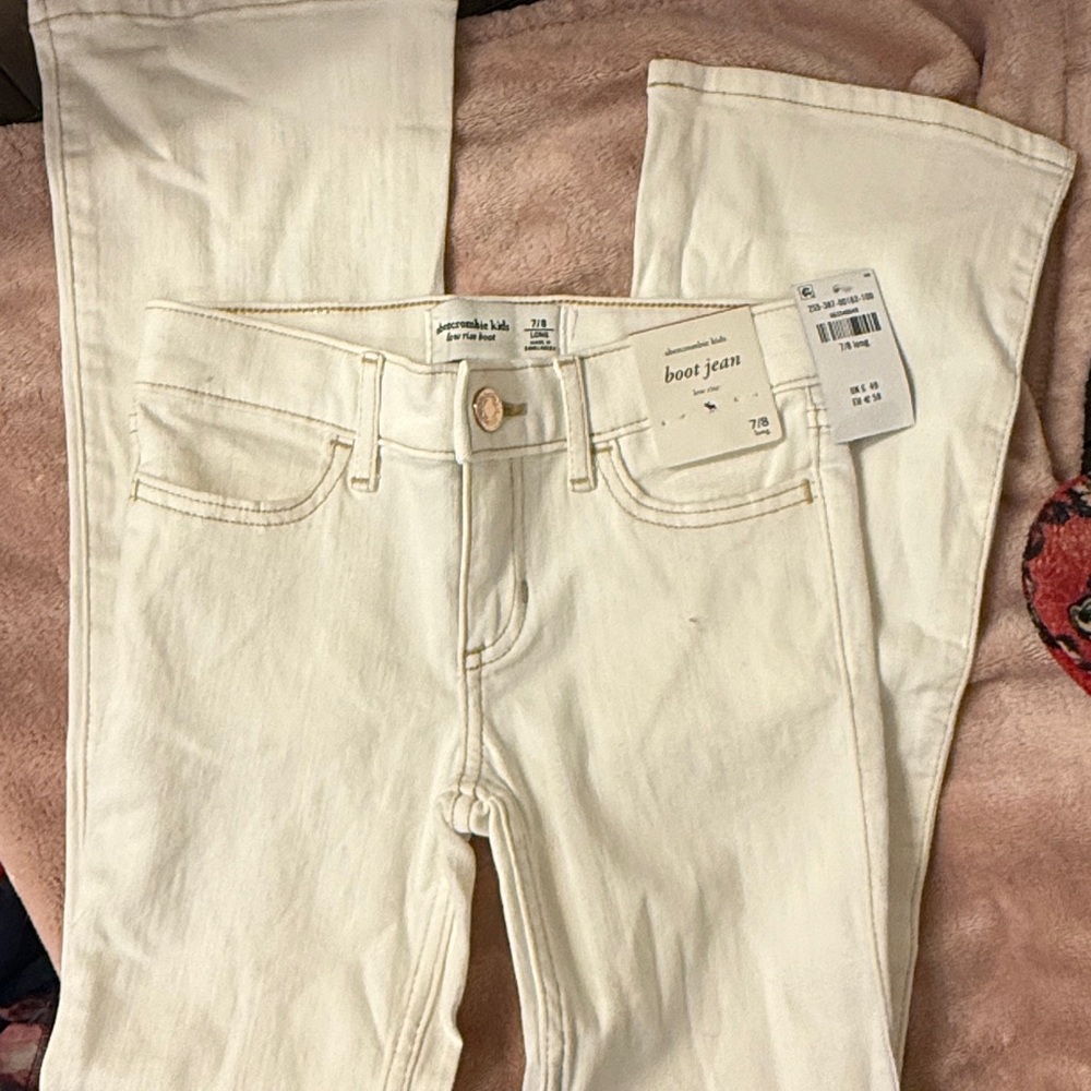 abercrombie kids low rise boot jeans